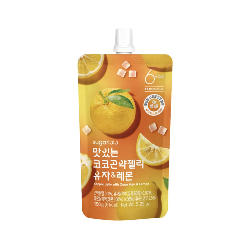 SUGARLOLO Coco konjac jelly yuja&lemon 곤약젤리 코코 유자&레몬 150g